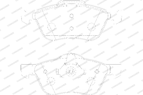 Kit de plaquettes de frein, frein à disque