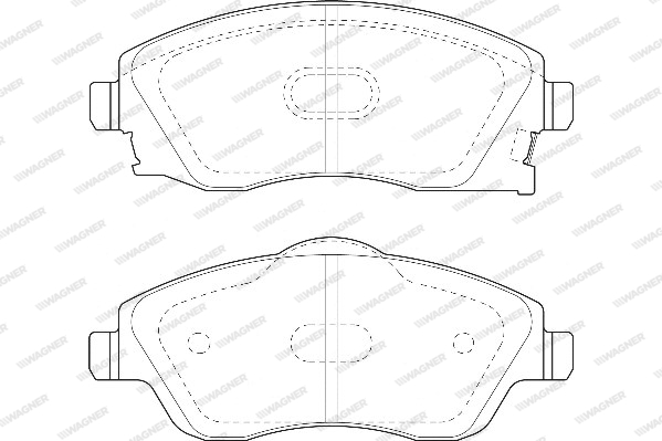 Kit de plaquettes de frein, frein à disque