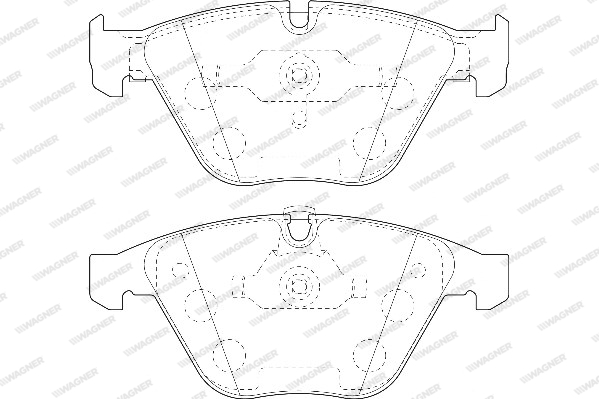 Kit de plaquettes de frein, frein à disque