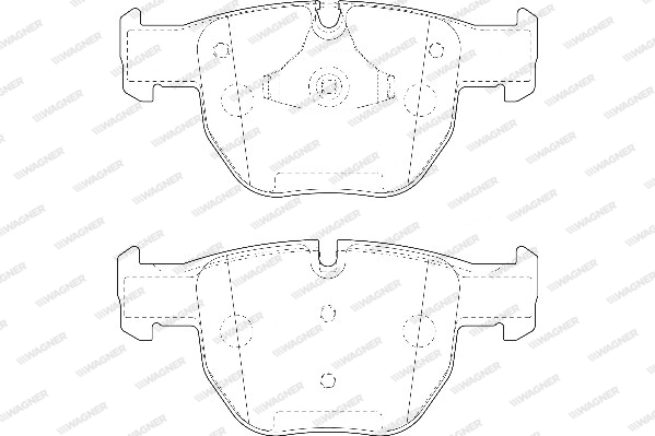 Kit de plaquettes de frein, frein à disque