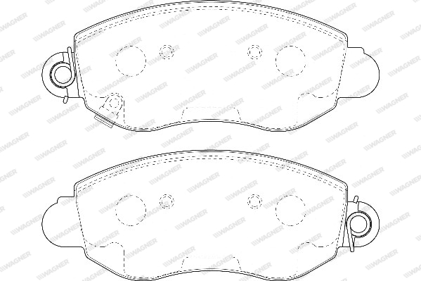 Kit de plaquettes de frein, frein à disque