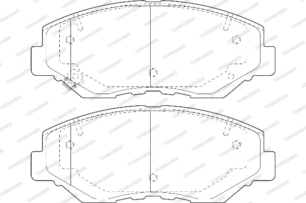 Kit de plaquettes de frein, frein à disque