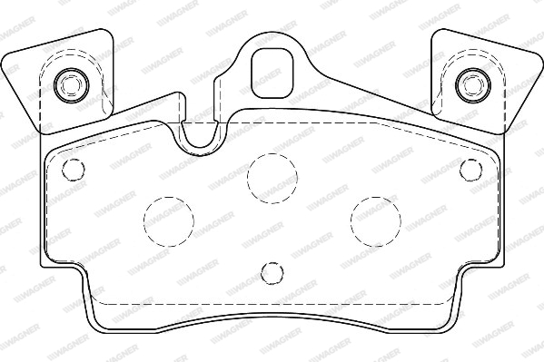 Kit de plaquettes de frein, frein à disque