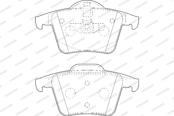 Kit de plaquettes de frein, frein à disque