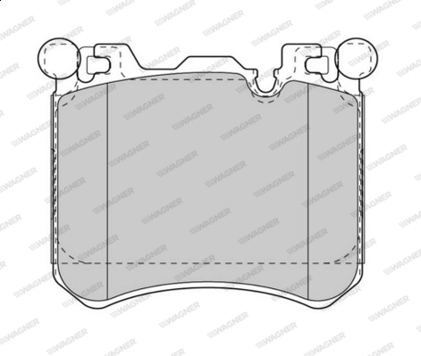 Kit de plaquettes de frein, frein à disque