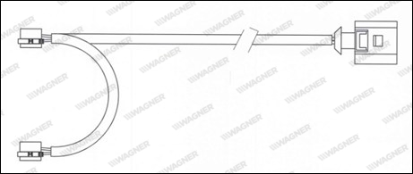 Contact d'avertissement, usure des plaquettes de frein