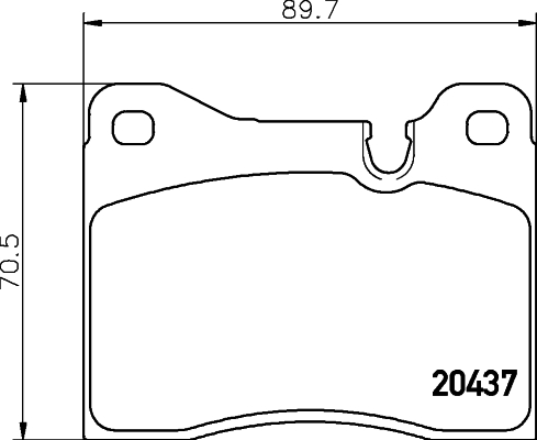 Kit de plaquettes de frein, frein à disque