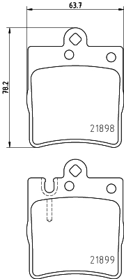 Kit de plaquettes de frein, frein à disque