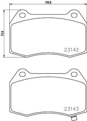 Kit de plaquettes de frein, frein à disque