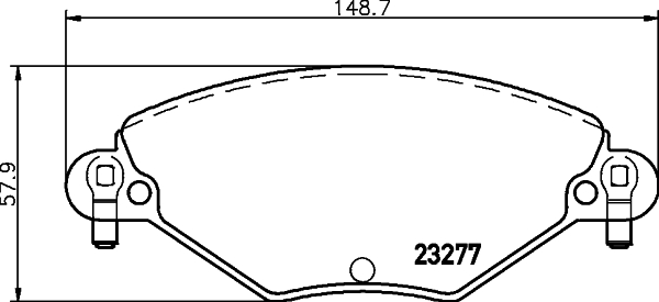 Kit de plaquettes de frein, frein à disque