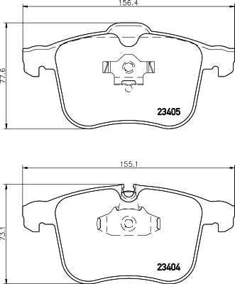 Kit de plaquettes de frein, frein à disque