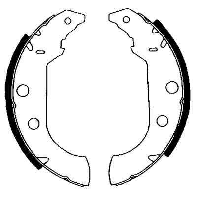 Jeu de mâchoires de frein