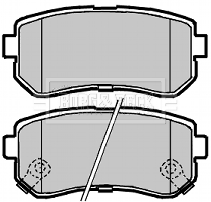 Kit de plaquettes de frein, frein à disque