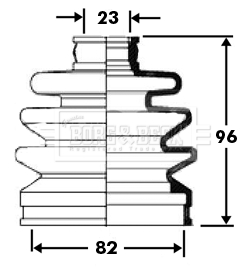 Joint-soufflet, arbre de commande