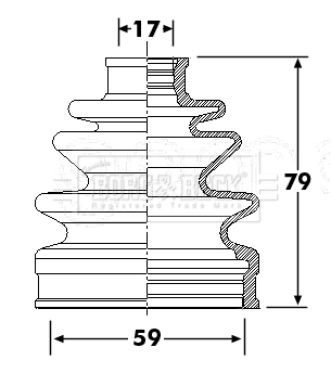 Joint-soufflet, arbre de commande