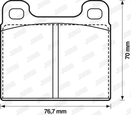 Kit de plaquettes de frein, frein à disque