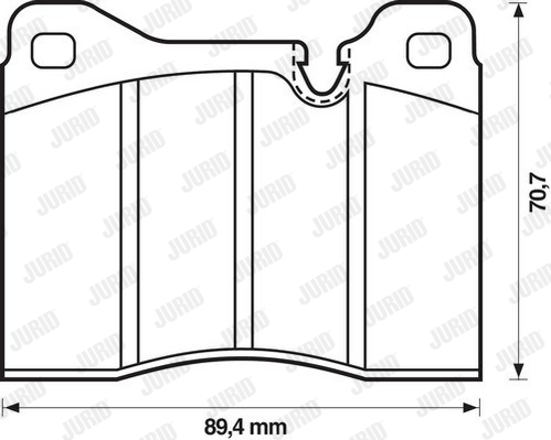 Kit de plaquettes de frein, frein à disque