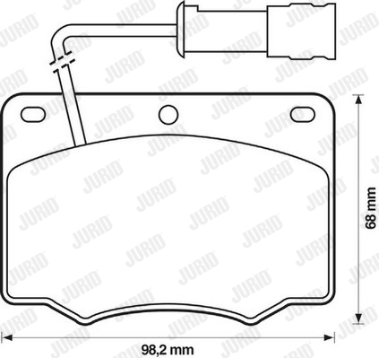 Kit de plaquettes de frein, frein à disque