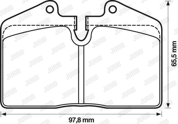 Kit de plaquettes de frein, frein à disque