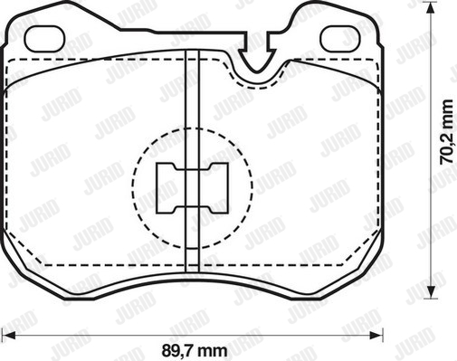 Kit de plaquettes de frein, frein à disque