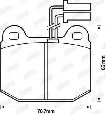 Kit de plaquettes de frein, frein à disque