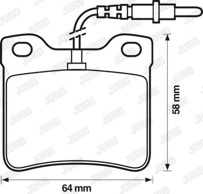 Kit de plaquettes de frein, frein à disque