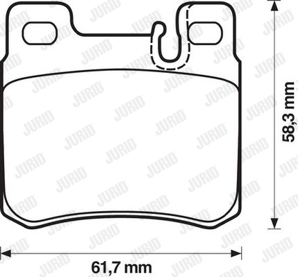 Kit de plaquettes de frein, frein à disque