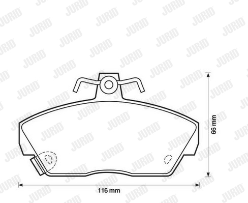 Kit de plaquettes de frein, frein à disque