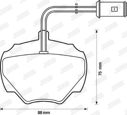 Kit de plaquettes de frein, frein à disque