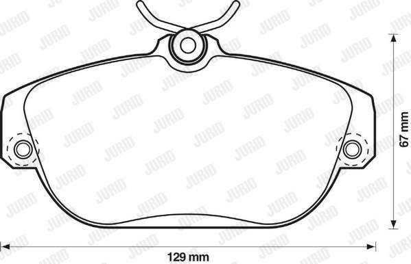 Kit de plaquettes de frein, frein à disque