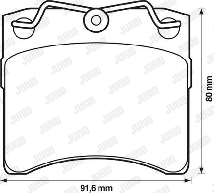 Kit de plaquettes de frein, frein à disque