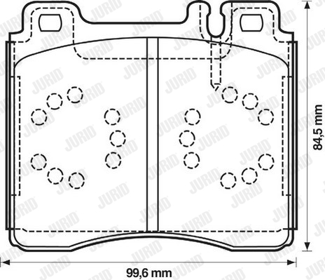 Kit de plaquettes de frein, frein à disque