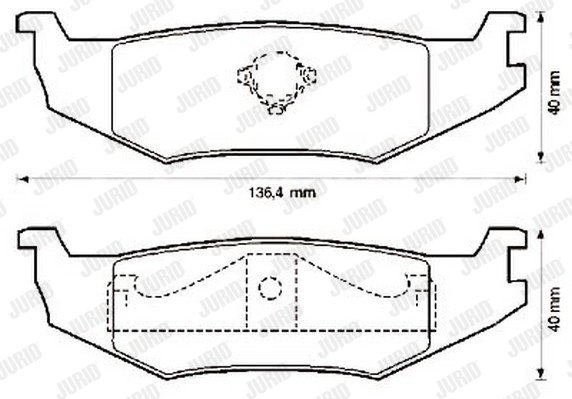 Kit de plaquettes de frein, frein à disque