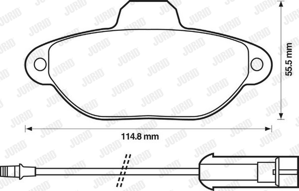 Kit de plaquettes de frein, frein à disque