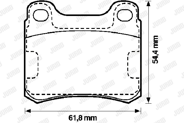 Kit de plaquettes de frein, frein à disque