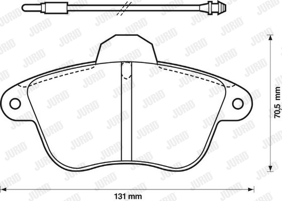 Kit de plaquettes de frein, frein à disque