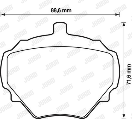 Kit de plaquettes de frein, frein à disque