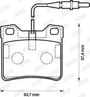 Kit de plaquettes de frein, frein à disque