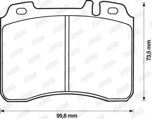 Kit de plaquettes de frein, frein à disque