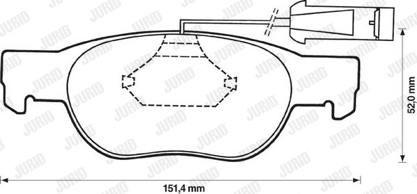 Kit de plaquettes de frein, frein à disque