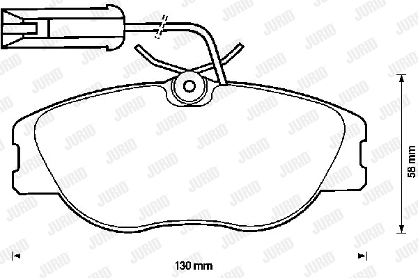 Kit de plaquettes de frein, frein à disque