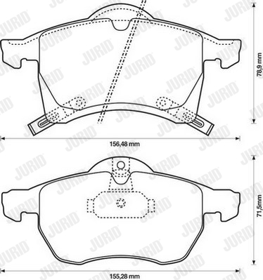 Kit de plaquettes de frein, frein à disque