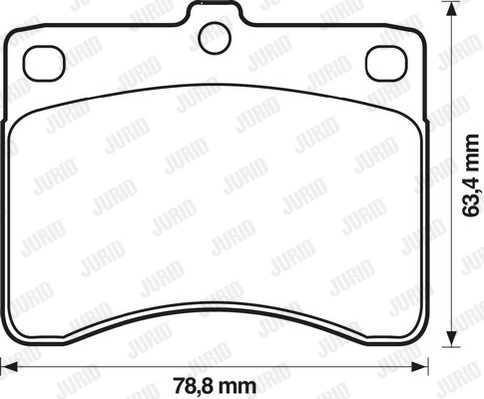 Kit de plaquettes de frein, frein à disque