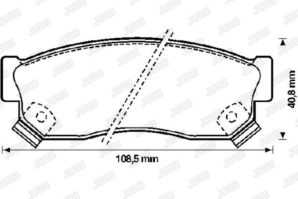 Kit de plaquettes de frein, frein à disque