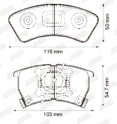 Kit de plaquettes de frein, frein à disque