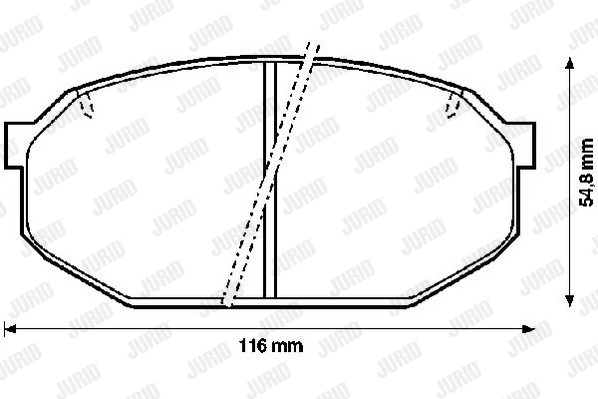 Kit de plaquettes de frein, frein à disque