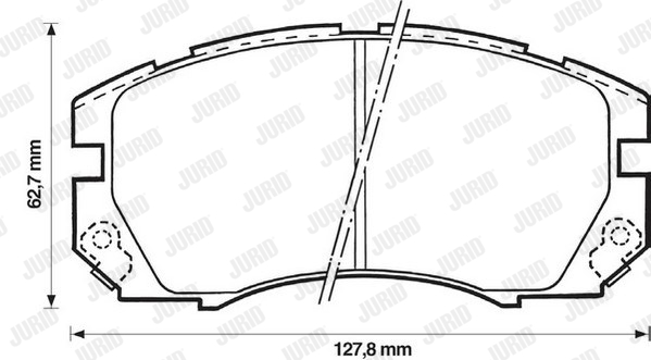 Kit de plaquettes de frein, frein à disque