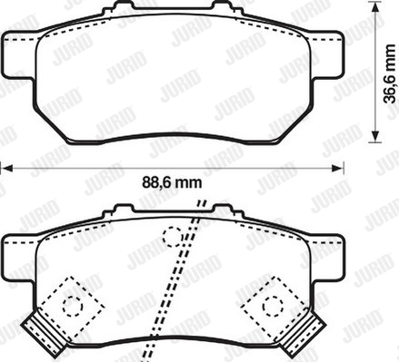 Kit de plaquettes de frein, frein à disque