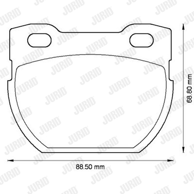 Kit de plaquettes de frein, frein à disque