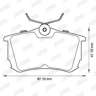 Kit de plaquettes de frein, frein à disque